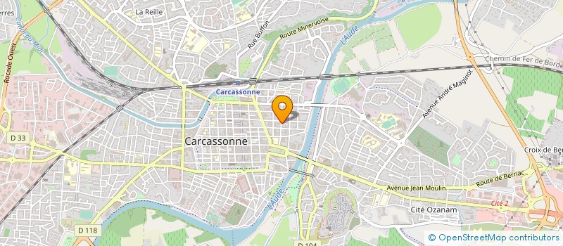 localisation de l'entreprise CENTRE RESSOURCES ET INITIATIVE à CARCASSONNE