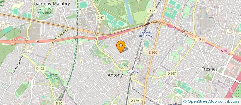 localisation de l'entreprise CENTRE RESSOURCES POUR L'EMPLOI à ANTONY