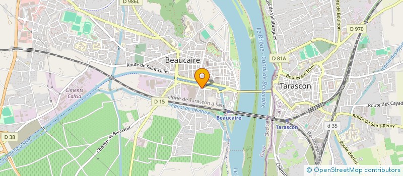 localisation de l'entreprise CENTRE RHODANIEN CONTROL TECHNIQ AUTO  BEAUCAIRE
