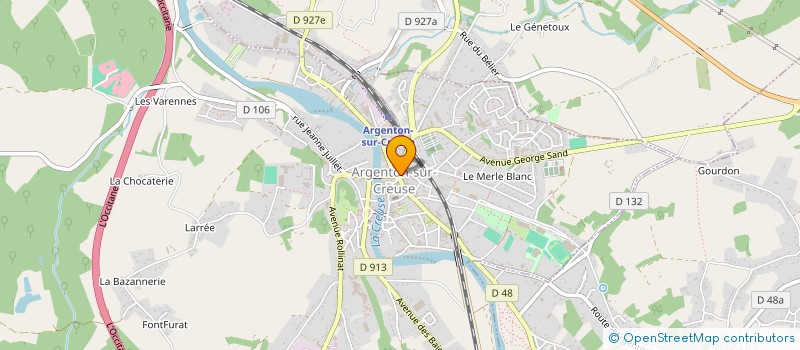 localisation de l'entreprise CENTRE RURAL DE TELE FORMATION à ARGENTON-SUR-CREUSE
