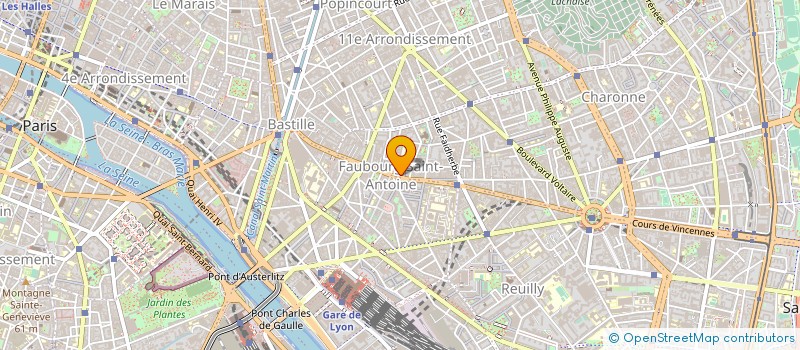 localisation de l'entreprise CENTRE SAINT-ANTOINE DOREE  PARIS 11