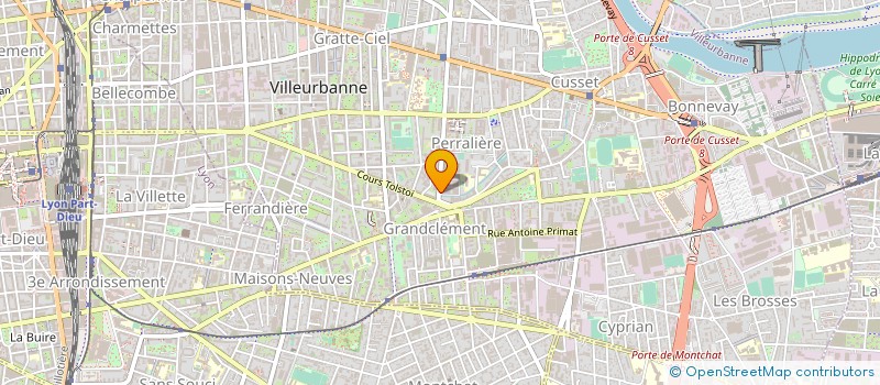 localisation de l'entreprise CENTRE SAINT-EXUPERY  VILLEURBANNE