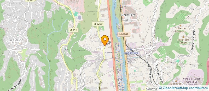 localisation de l'entreprise CENTRE SAISIE INFORMATIQUE  LA GAUDE