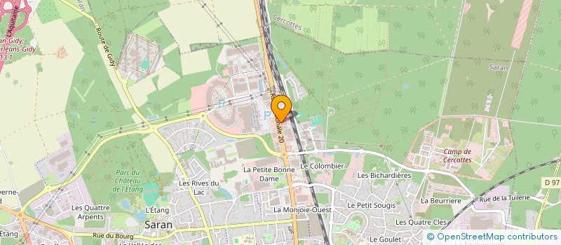 localisation de l'entreprise CENTRE SALONS à SARAN