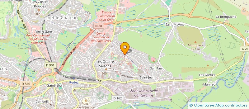 localisation de l'entreprise CENTRE SANS T à ONET-LE-CHATEAU