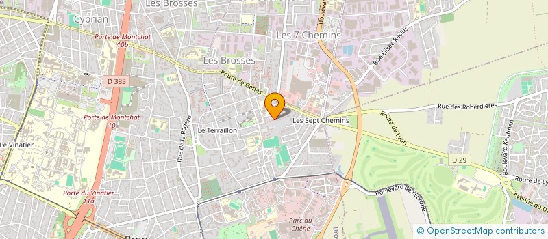 localisation de l'entreprise CENTRE SANTE AIDE MEDICALE AFRIQUE à BRON