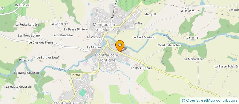 localisation de l'entreprise CENTRE SANTE MONTOIS à SEVREMOINE