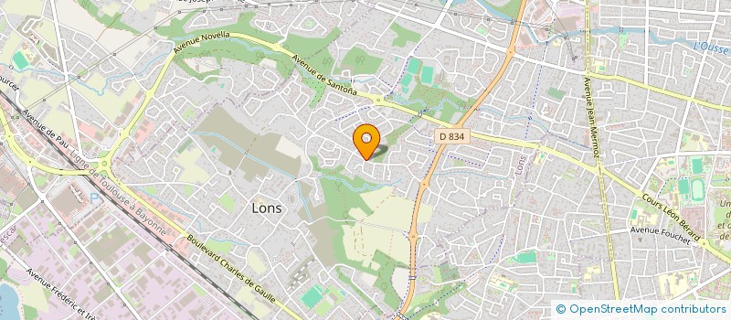 localisation de l'entreprise CENTRE SANTI  LONS