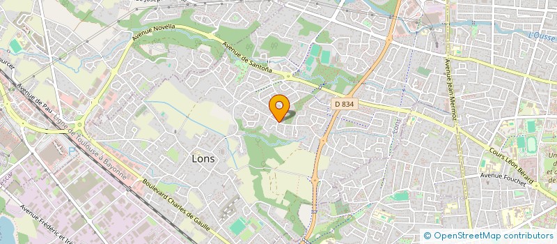 localisation de l'entreprise CENTRE SANTI à LONS