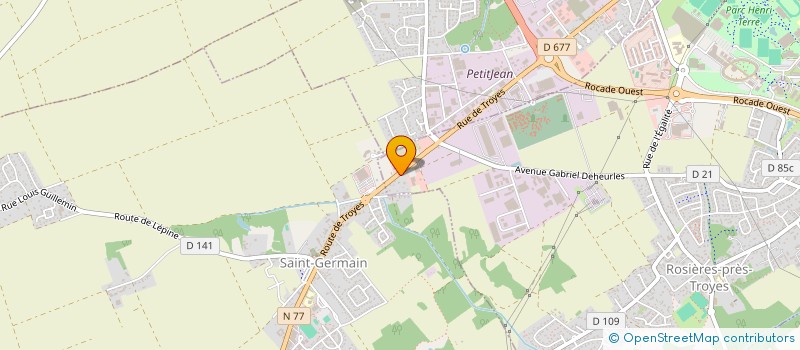 localisation de l'entreprise CENTRE SECURITE CONTROLE AUTO à ROSIERES-PRES-TROYES