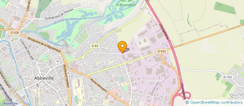 localisation de l'entreprise CENTRE SECURITE CONTROLE AUTOMOBILE à ABBEVILLE