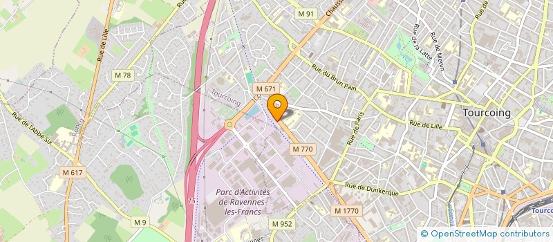 localisation de l'entreprise CENTRE SECURITE CONTROLE AUTOMOBILE à TOURCOING