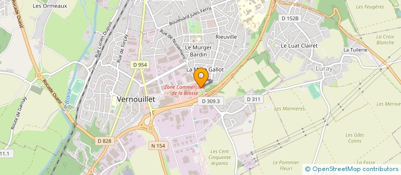 localisation de l'entreprise CENTRE SECURITE CONTROLE AUTOMOBILE DROUAIS à VERNOUILLET