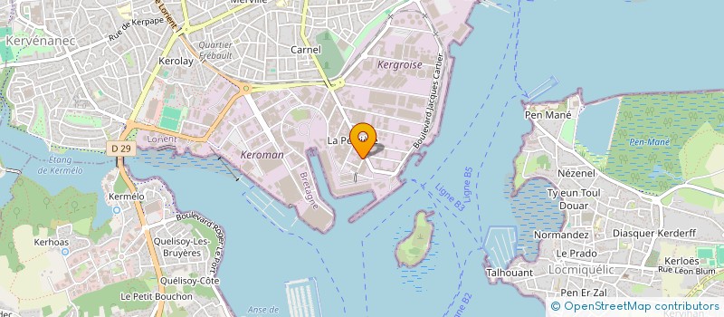 localisation de l'entreprise CENTRE SECURITE MARINE à LORIENT
