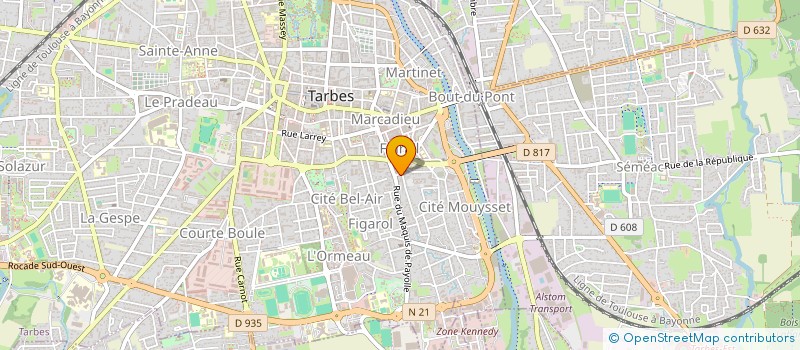 localisation de l'entreprise CENTRE SECURITE MULTIPOINTS à TARBES
