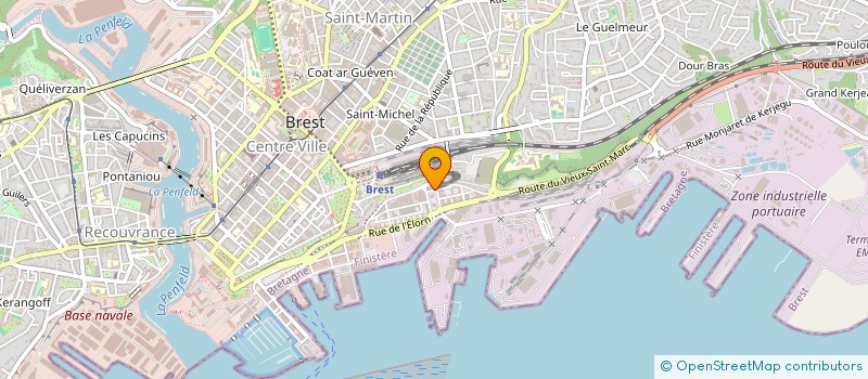 localisation de l'entreprise CENTRE SERVICES BREST à BREST