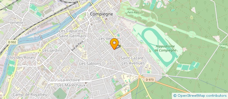 localisation de l'entreprise CENTRE SERVICES COMPIEGNE  COMPIEGNE