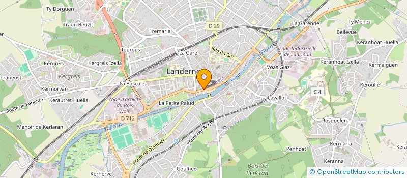 localisation de l'entreprise CENTRE SERVICES LANDERNEAU  LANDERNEAU