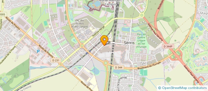 localisation de l'entreprise CENTRE SERVICES VAL D EUROPE  SERRIS