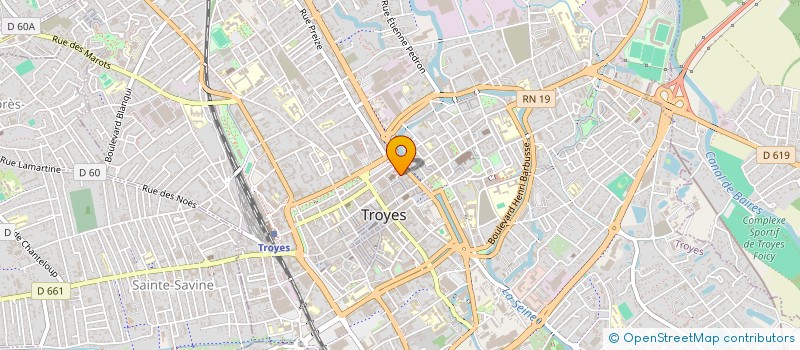 localisation de l'entreprise CENTRE SO'HAM à TROYES