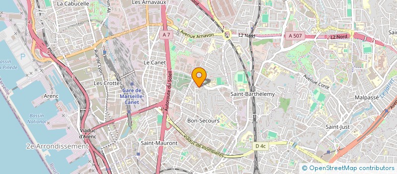 localisation de l'entreprise CENTRE SOC FAMILIAL ST GABRIEL à MARSEILLE