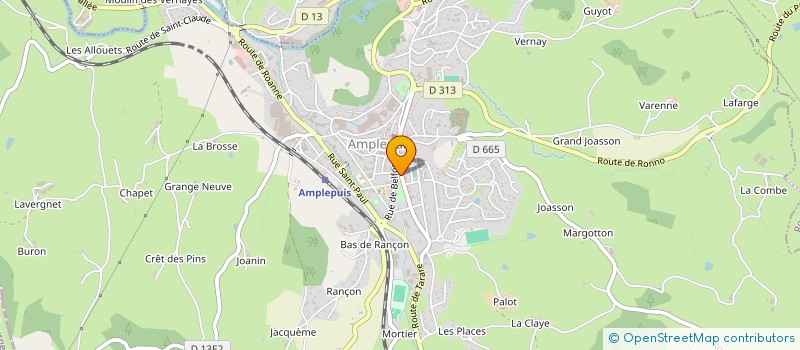 localisation de l'entreprise CENTRE SOCIAL à AMPLEPUIS