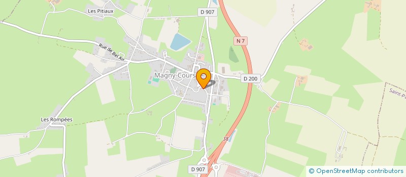 localisation de l'entreprise CENTRE SOCIAL à MAGNY-COURS