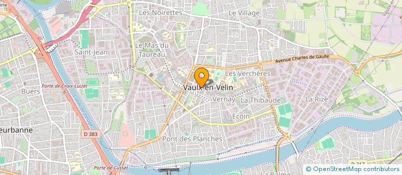 localisation de l'entreprise CENTRE SOCIAL AU GRAND VIRE à VAULX-EN-VELIN