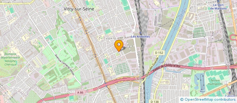 localisation de l'entreprise CENTRE SOCIAL BALZAC à VITRY-SUR-SEINE