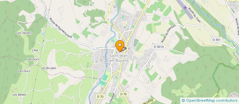 localisation de l'entreprise CENTRE SOCIAL CANTONAL LA PAZ  SAINT-JEAN-EN-ROYANS