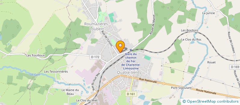 localisation de l'entreprise CENTRE SOCIAL CULTUREL ET SPORTIF DE HAUTE CHARENTE à TERRES-DE-HAUTE-CHARENTE