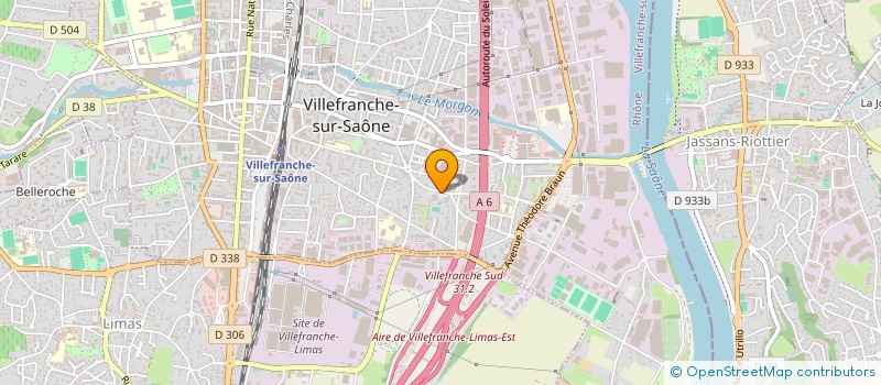 localisation de l'entreprise CENTRE SOCIAL DE BELIGNY à VILLEFRANCHE-SUR-SAONE