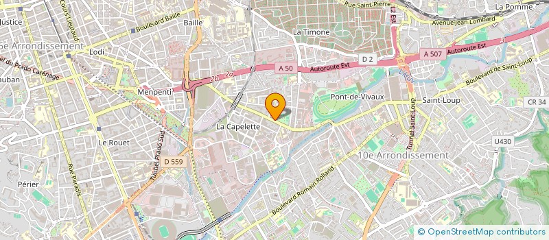 localisation de l'entreprise CENTRE SOCIAL DE LA CAPELETTE à MARSEILLE