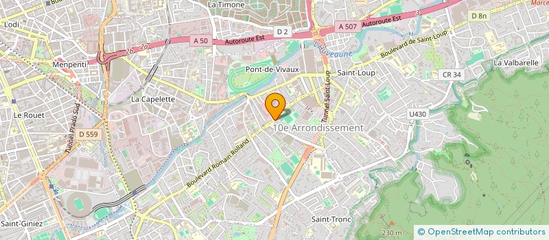 localisation de l'entreprise CENTRE SOCIAL DE LA SAUVAGERE à MARSEILLE