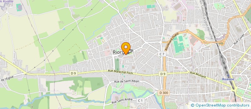 localisation de l'entreprise CENTRE SOCIAL DE RIORGES à RIORGES