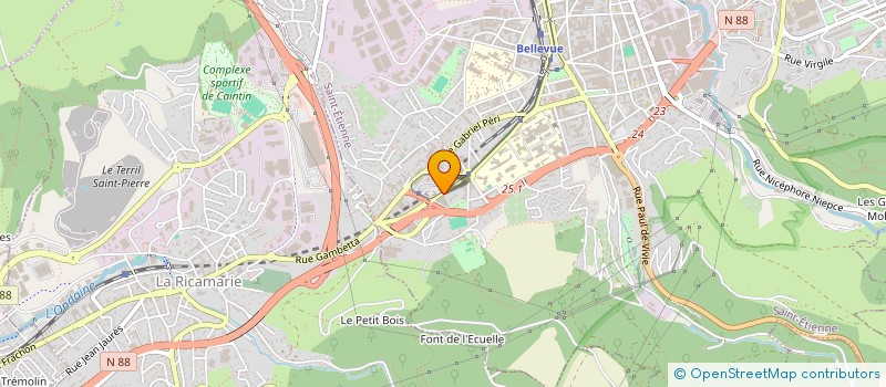 localisation de l'entreprise CENTRE SOCIAL DE SOLAURE à SAINT-ETIENNE