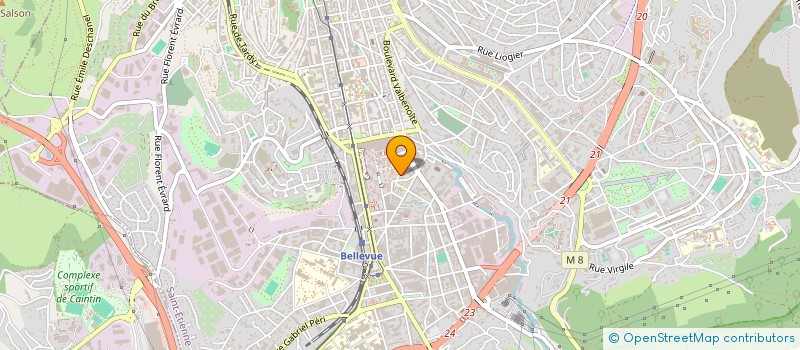 localisation de l'entreprise CENTRE SOCIAL DE VALBENOITE à SAINT-ETIENNE