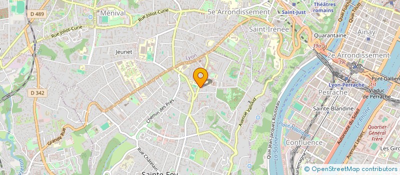 localisation de l'entreprise CENTRE SOCIAL DES 4 CHEMINS à SAINTE-FOY-LES-LYON