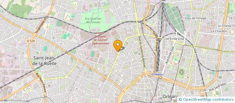 localisation de l'entreprise CENTRE SOCIAL DES GROUES à ORLEANS
