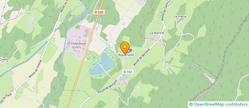 localisation de l'entreprise CENTRE SOCIAL DES PAYS DU GUIERS  SAINT-LAURENT-DU-PONT