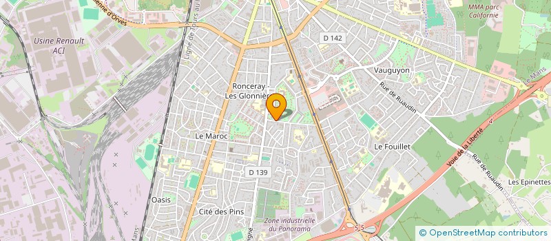 localisation de l'entreprise CENTRE SOCIAL DES QUARTIERS SUD à LE MANS