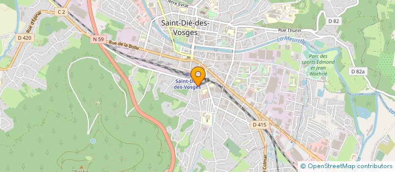 localisation de l'entreprise CENTRE SOCIAL DON SUISSE à SAINT-DIE-DES-VOSGES