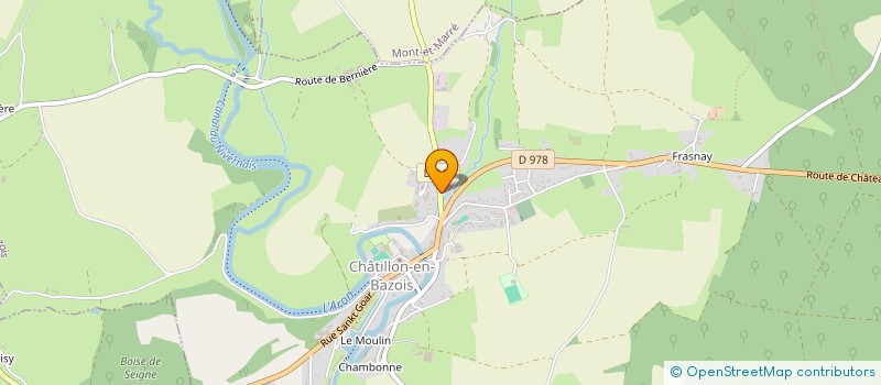 localisation de l'entreprise CENTRE SOCIAL DU BAZOIS à CHATILLON-EN-BAZOIS