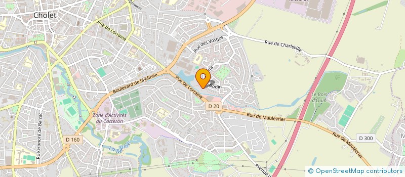 localisation de l'entreprise CENTRE SOCIAL DU VERGER à CHOLET