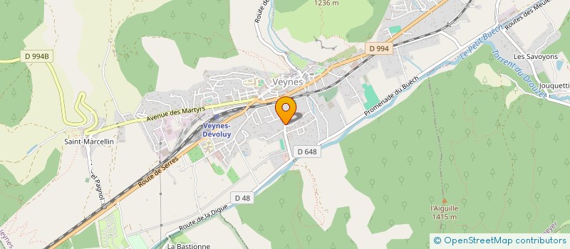 localisation de l'entreprise CENTRE SOCIAL EMILE MEURIER - GENERATIONS D'AUJOUD'HUI ET DE DEMAIN  VEYNES