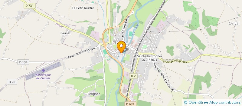 localisation de l'entreprise CENTRE SOCIAL ET CULTUREL  CHALAIS