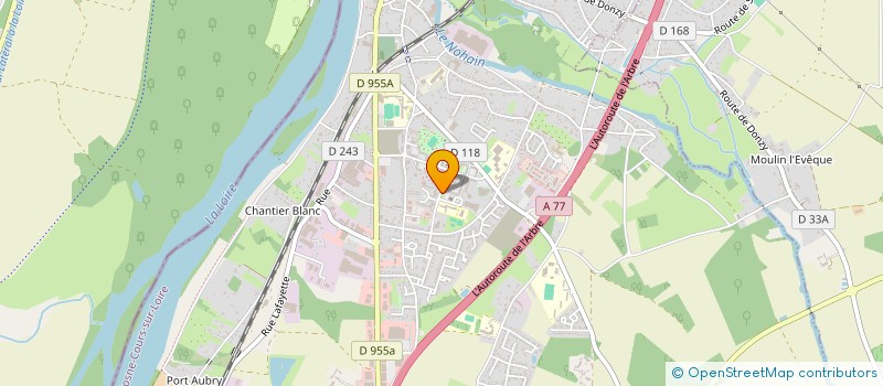 localisation de l'entreprise CENTRE SOCIAL ET CULTUREL  COSNE-COURS-SUR-LOIRE