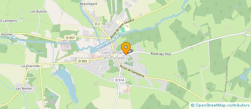 localisation de l'entreprise CENTRE SOCIAL ET CULTUREL DE PUISAYE FORTERRE à SAINT-AMAND-EN-PUISAYE