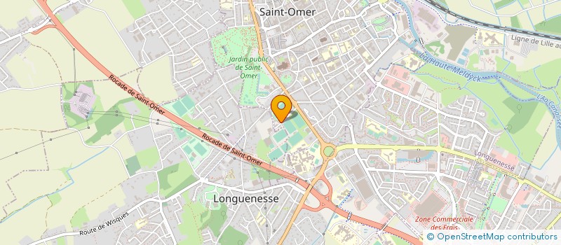 localisation de l'entreprise CENTRE SOCIAL ET CULTUREL DE SAINT OMER à SAINT-OMER
