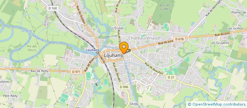 localisation de l'entreprise CENTRE SOCIAL ET CULTUREL DU COMITE BRESSAN à LOUHANS
